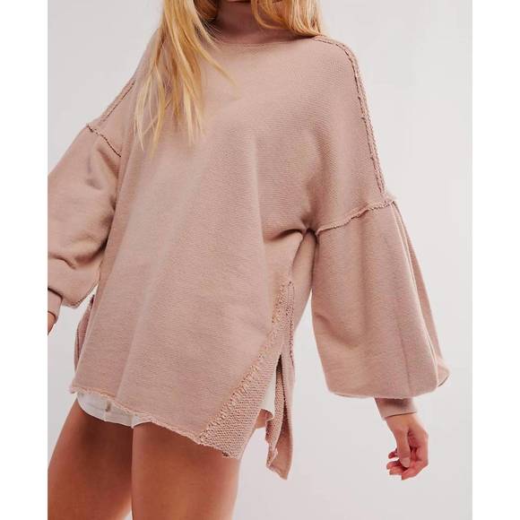 NEW FREE PEOPLE wonderful pullover sweater in winter bloom - Picture 3 of 3